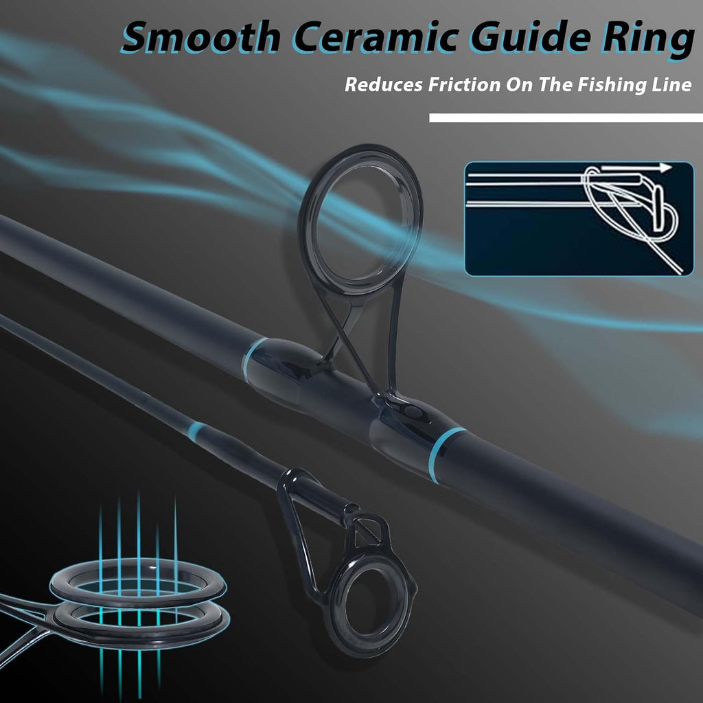 KingKatch Black 3-Section Carp Fishing Rod – 3.3M