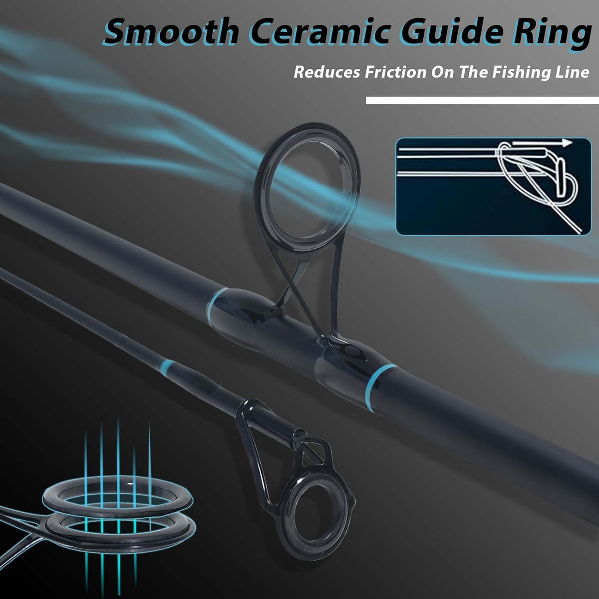 KingKatch Black 3-Section Carp Fishing Rod – 3.3M